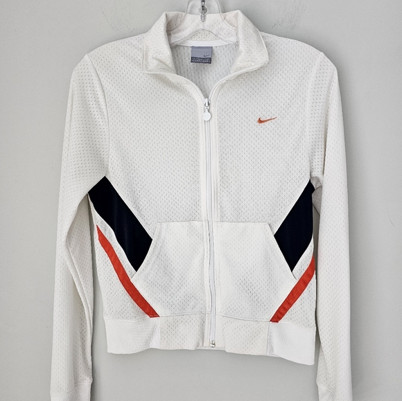 Nike Pants - Vintage Nike Track Jacket Lightweight Full zip Woman's size 8-10 Nylon